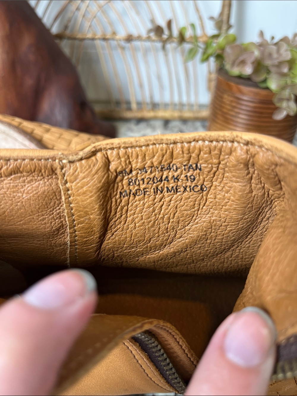 Frye Woven Leather Ankle Booties in Tan - Picture 13 of 14
